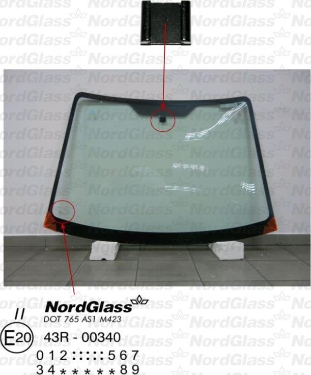 NordGlass 4042438 - Windscreen www.autospares.lv