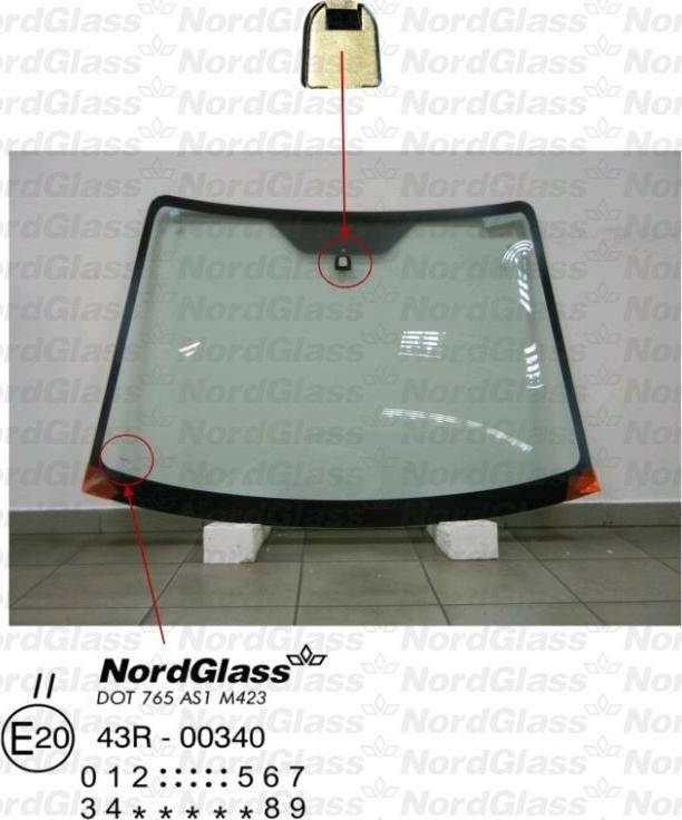 NordGlass 4042587 - Windscreen www.autospares.lv