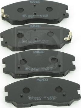 NPS D360O15 - Тормозные колодки, дисковые, комплект www.autospares.lv