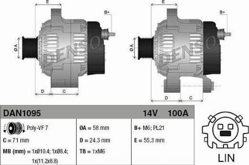 NPS DAN1095 - Ģenerators autospares.lv