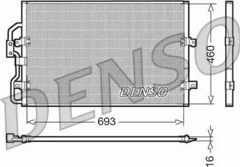 NPS DCN07040 - Kondensators, Gaisa kond. sistēma www.autospares.lv