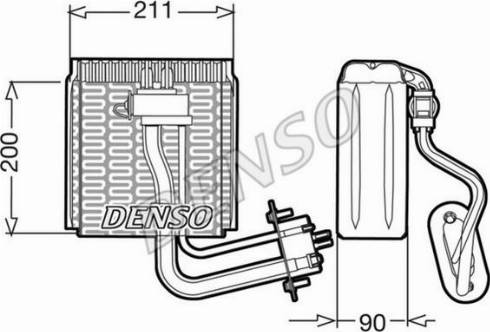 NPS DEV12002 - Iztvaikotājs, Gaisa kondicionēšanas sistēma www.autospares.lv