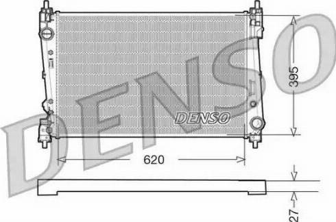 NPS DRM09112 - Radiators, Motora dzesēšanas sistēma autospares.lv