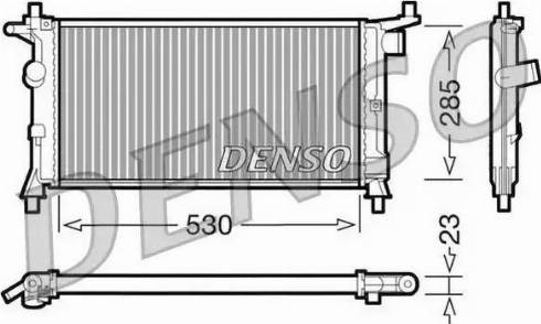 NPS DRM20037 - Radiator, engine cooling www.autospares.lv