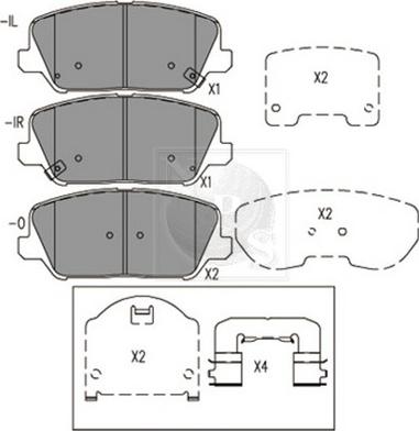 FTE 9001935 - Тормозные колодки, дисковые, комплект www.autospares.lv