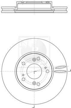 NPS H330A56 - Bremžu diski www.autospares.lv