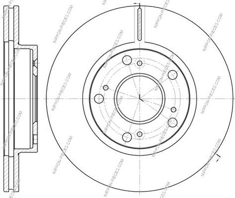 NPS H330A52 - Bremžu diski www.autospares.lv