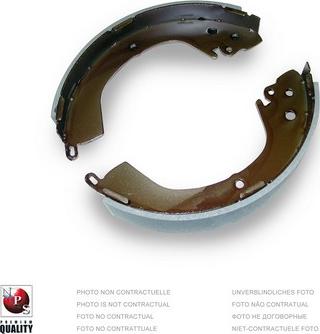 NPS K350A13 - Комплект тормозных колодок, барабанные www.autospares.lv