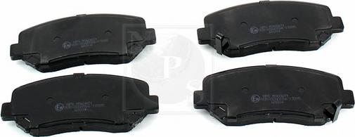 NPS M360A71 - Тормозные колодки, дисковые, комплект www.autospares.lv