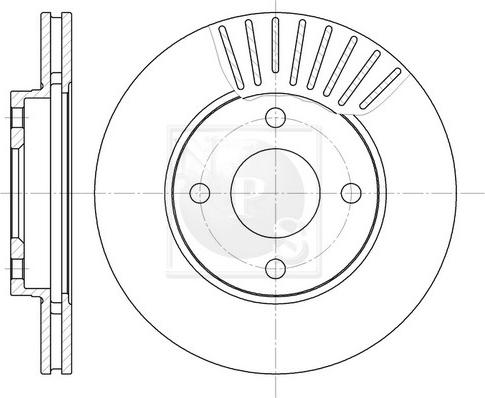 NPS M330A81 - Bremžu diski www.autospares.lv