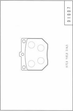 NPS N360N63 - Bremžu uzliku kompl., Disku bremzes www.autospares.lv