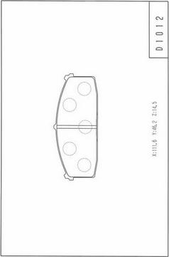 NPS N360N06 - Brake Pad Set, disc brake www.autospares.lv