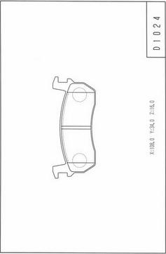 NPS N360N03 - Тормозные колодки, дисковые, комплект www.autospares.lv