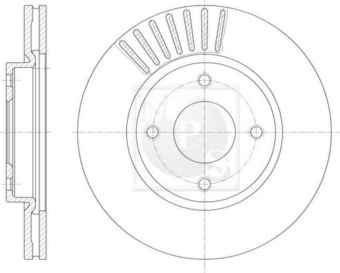 NPS N330N99 - Bremžu diski www.autospares.lv