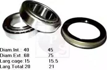 NPS S470G01 - Wheel hub, bearing Kit www.autospares.lv