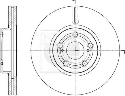 NPS T330A42 - Тормозной диск www.autospares.lv