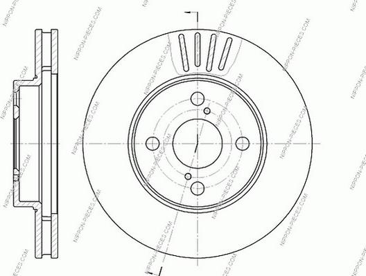 NPS T330A156 - Brake Disc www.autospares.lv