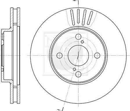 NPS T330A156 - Bremžu diski www.autospares.lv