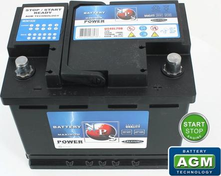 NPS U540L70B - Starter Battery www.autospares.lv