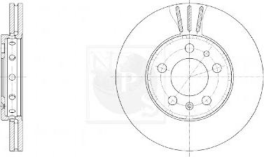 NPS V330G02 - Тормозной диск www.autospares.lv