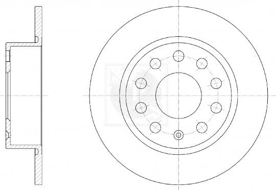 NPS V331G01 - Тормозной диск www.autospares.lv