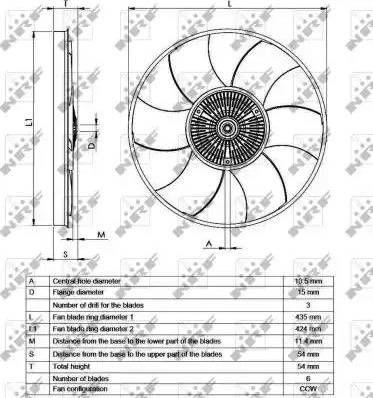 NRF 49539 - Sajūgs, Radiatora ventilators www.autospares.lv