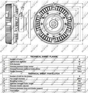 NRF 49095 - Sajūgs, Radiatora ventilators www.autospares.lv