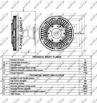 NRF 49041 - Sajūgs, Radiatora ventilators www.autospares.lv