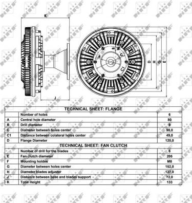 NRF 49060 - Sajūgs, Radiatora ventilators www.autospares.lv