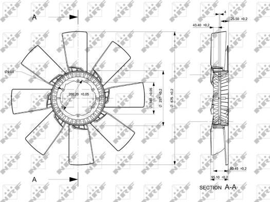 NRF 49856 - Ventilatora darba rats, Motora dzesēšanas sistēma www.autospares.lv