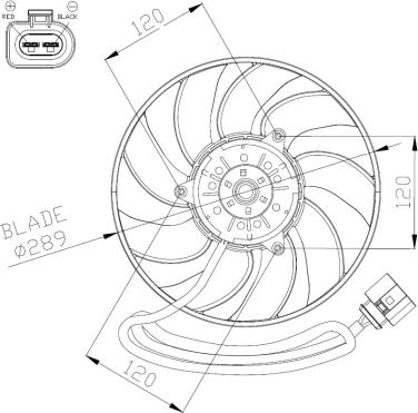 NRF 47946 - Ventilators, Motora dzesēšanas sistēma autospares.lv