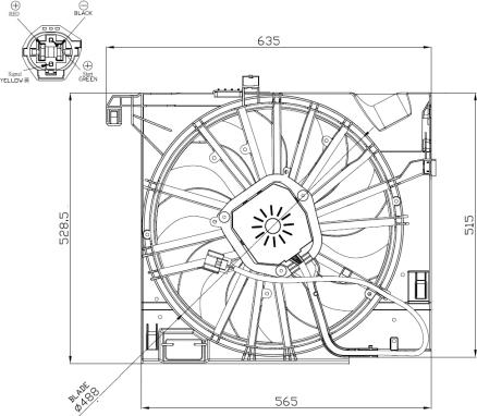 NRF 47955 - Ventilators, Motora dzesēšanas sistēma www.autospares.lv