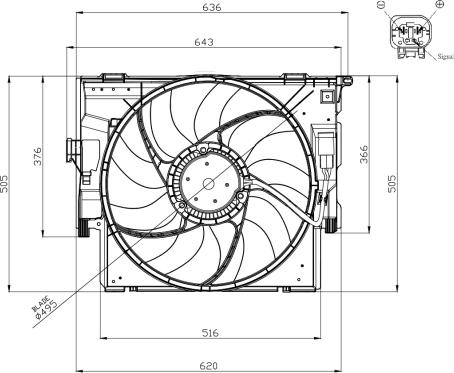 NRF 47956 - Ventilators, Motora dzesēšanas sistēma www.autospares.lv