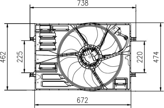 NRF 47950 - Ventilators, Motora dzesēšanas sistēma autospares.lv