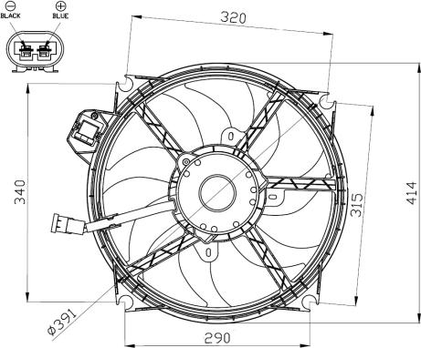 NRF 47965 - Ventilators, Motora dzesēšanas sistēma www.autospares.lv