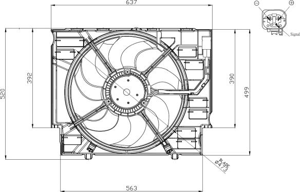 NRF 47960 - Ventilators, Motora dzesēšanas sistēma www.autospares.lv