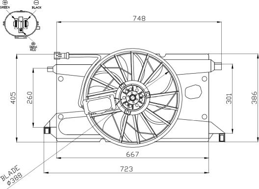 NRF 47961 - Ventilators, Motora dzesēšanas sistēma www.autospares.lv