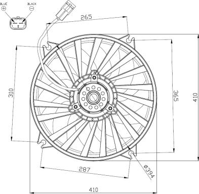 NRF 47962 - Ventilators, Motora dzesēšanas sistēma www.autospares.lv