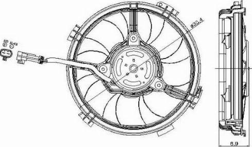 NRF 47405 - Ventilators, Motora dzesēšanas sistēma www.autospares.lv