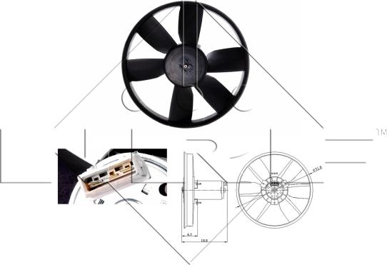 NRF 47401 - Ventilators, Motora dzesēšanas sistēma autospares.lv