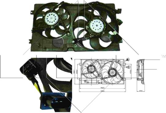 NRF 47403 - Ventilators, Motora dzesēšanas sistēma www.autospares.lv