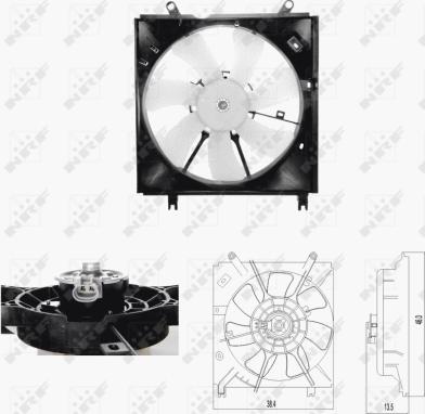 NRF 47696 - Ventilators, Motora dzesēšanas sistēma www.autospares.lv