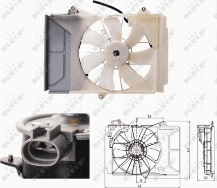 NRF 47697 - Ventilators, Motora dzesēšanas sistēma www.autospares.lv