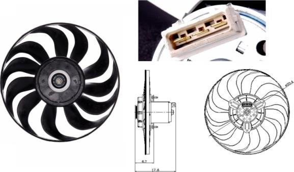 NRF 47641 - Ventilators, Motora dzesēšanas sistēma autospares.lv