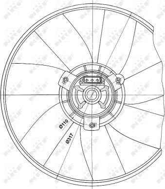 NRF 47660 - Ventilators, Motora dzesēšanas sistēma autospares.lv