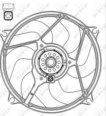 NRF 47069 - Ventilators, Motora dzesēšanas sistēma www.autospares.lv