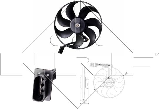 NRF 47064 - Ventilators, Motora dzesēšanas sistēma www.autospares.lv