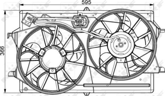 NRF 47061 - Ventilators, Motora dzesēšanas sistēma www.autospares.lv