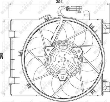 NRF 47063 - Вентилятор, охлаждение двигателя www.autospares.lv