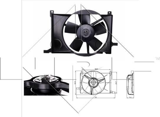 NRF 47009 - Ventilators, Motora dzesēšanas sistēma www.autospares.lv